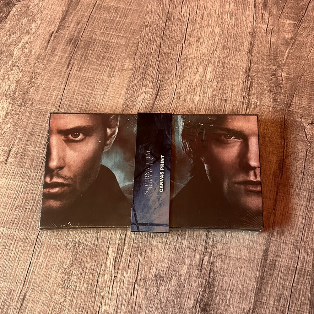 Supernatural canvas print in packaging.